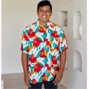 YIREH • Men's Kahana Button-Up in Tropicana